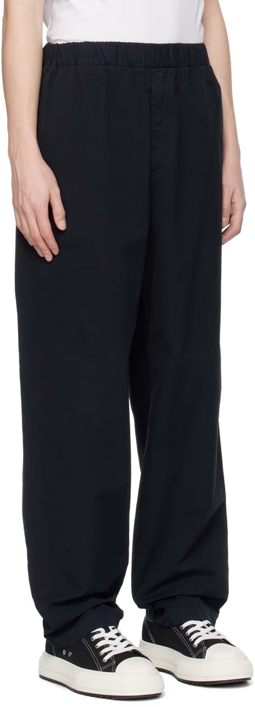 Darkpark Navy Sean Trousers In Black