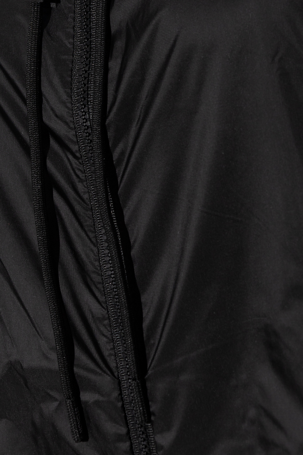 Moncler Hooded Rain Jacket In Black