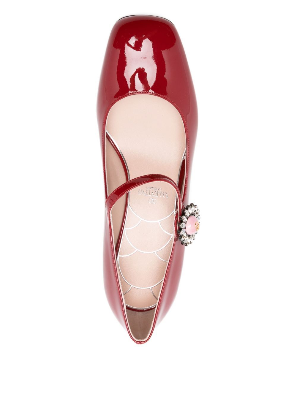 Valentino Garavani Preshoes Patent Leather Pumps In Red