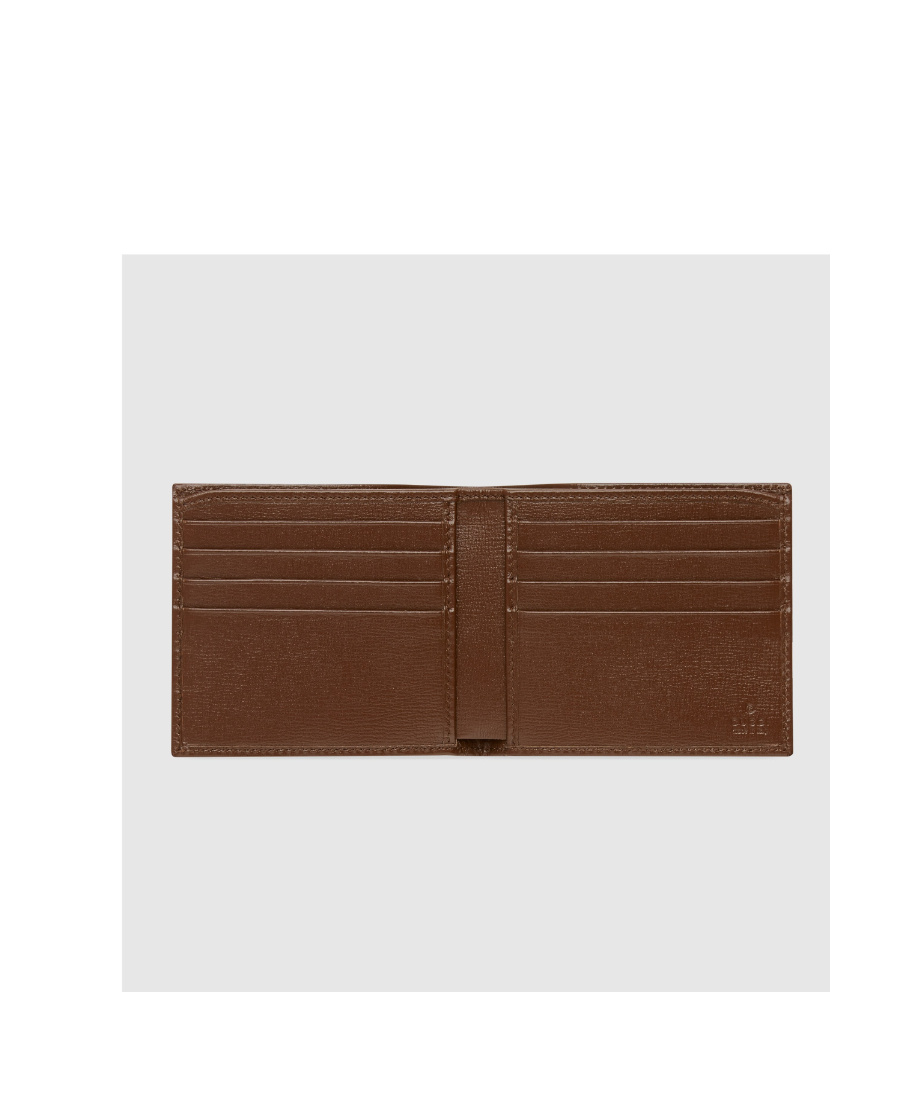 Shop Gucci Gg-canvas Logo-patch Wallet In Nude