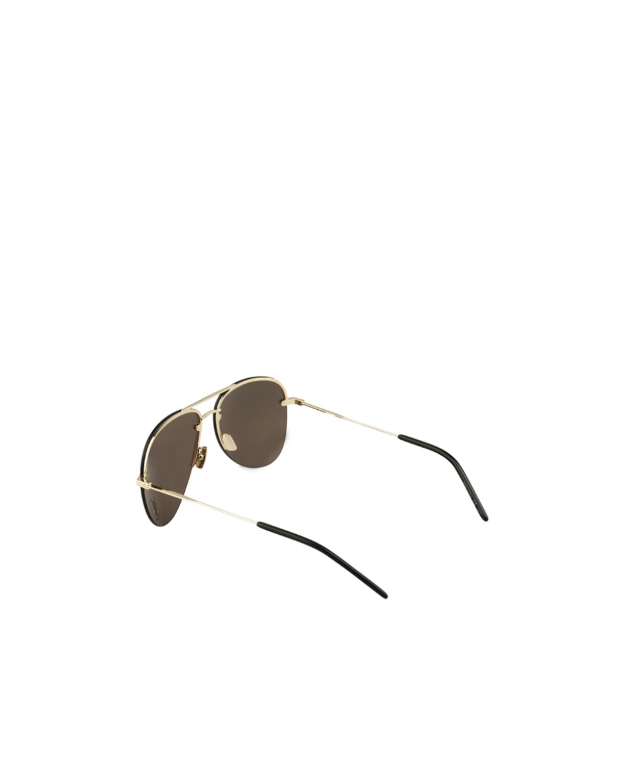 Saint Laurent Monogram M11 Sunglasses In Brown