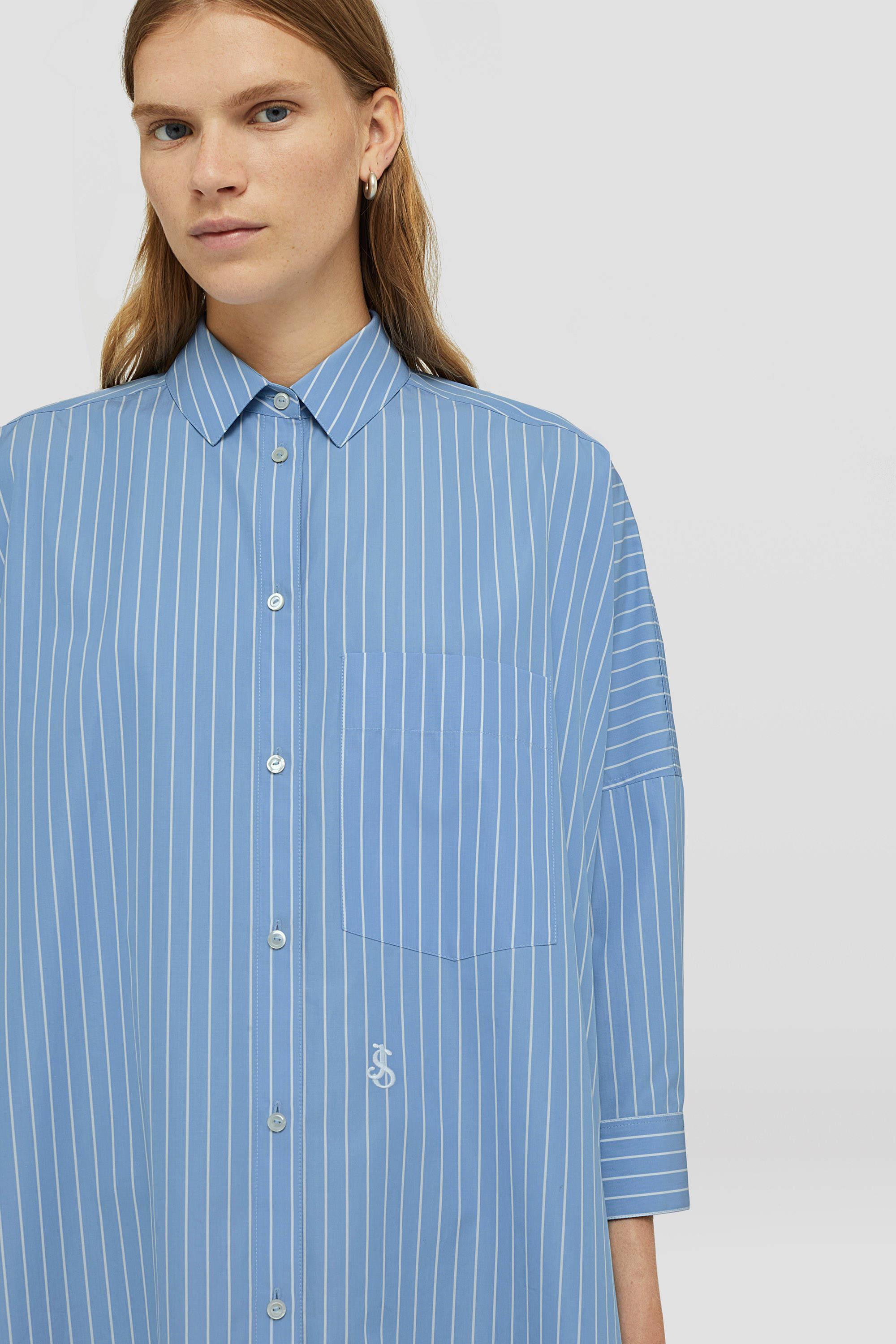 Jil Sander Shirts In Blue