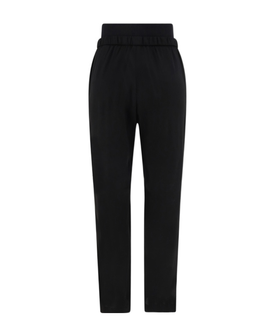Fabiana Filippi Slim-fit Trousers With Elastic Waistband In Black