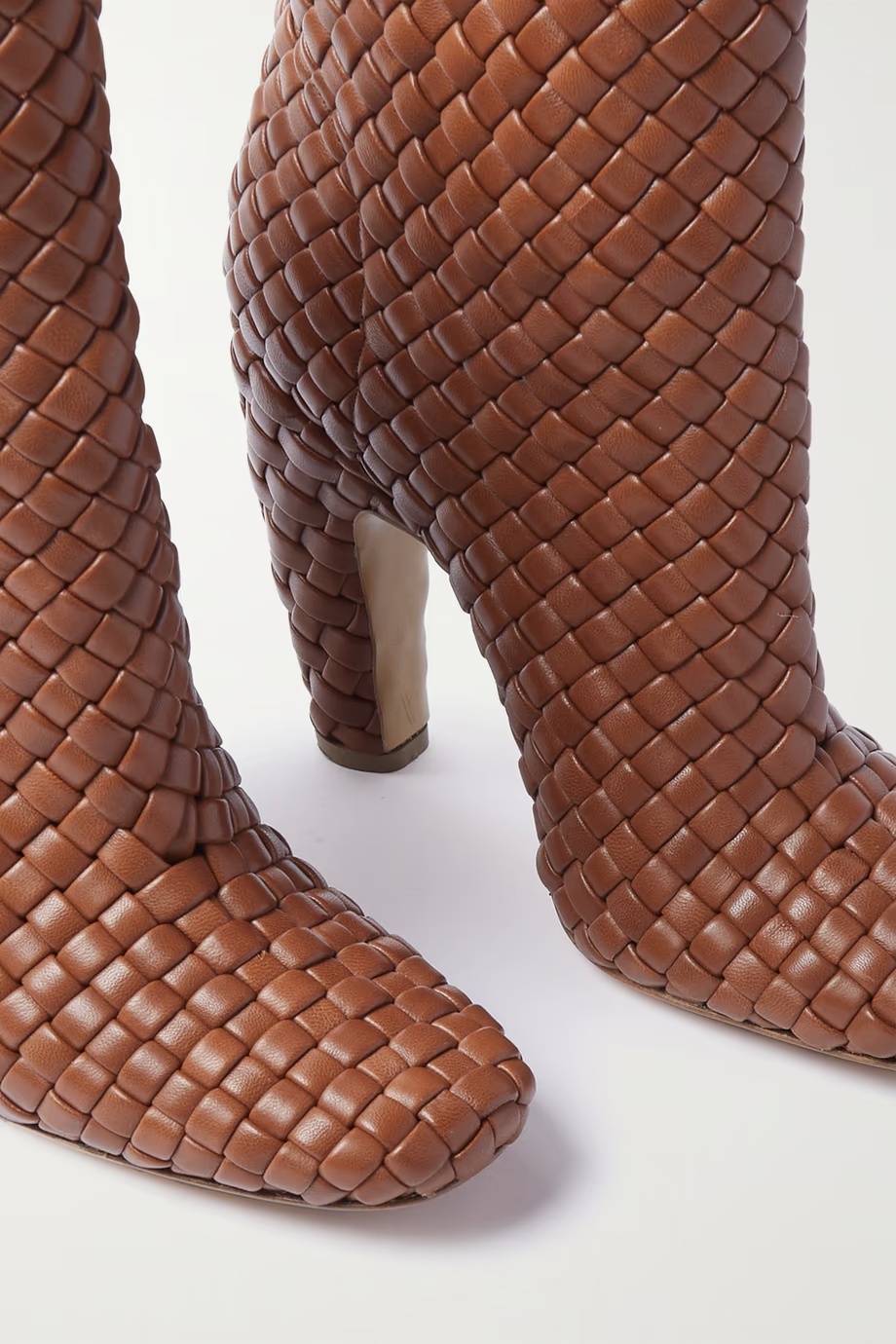 Bottega Veneta Mini Lido Intrecciato Leather Ankle Boots In Brown