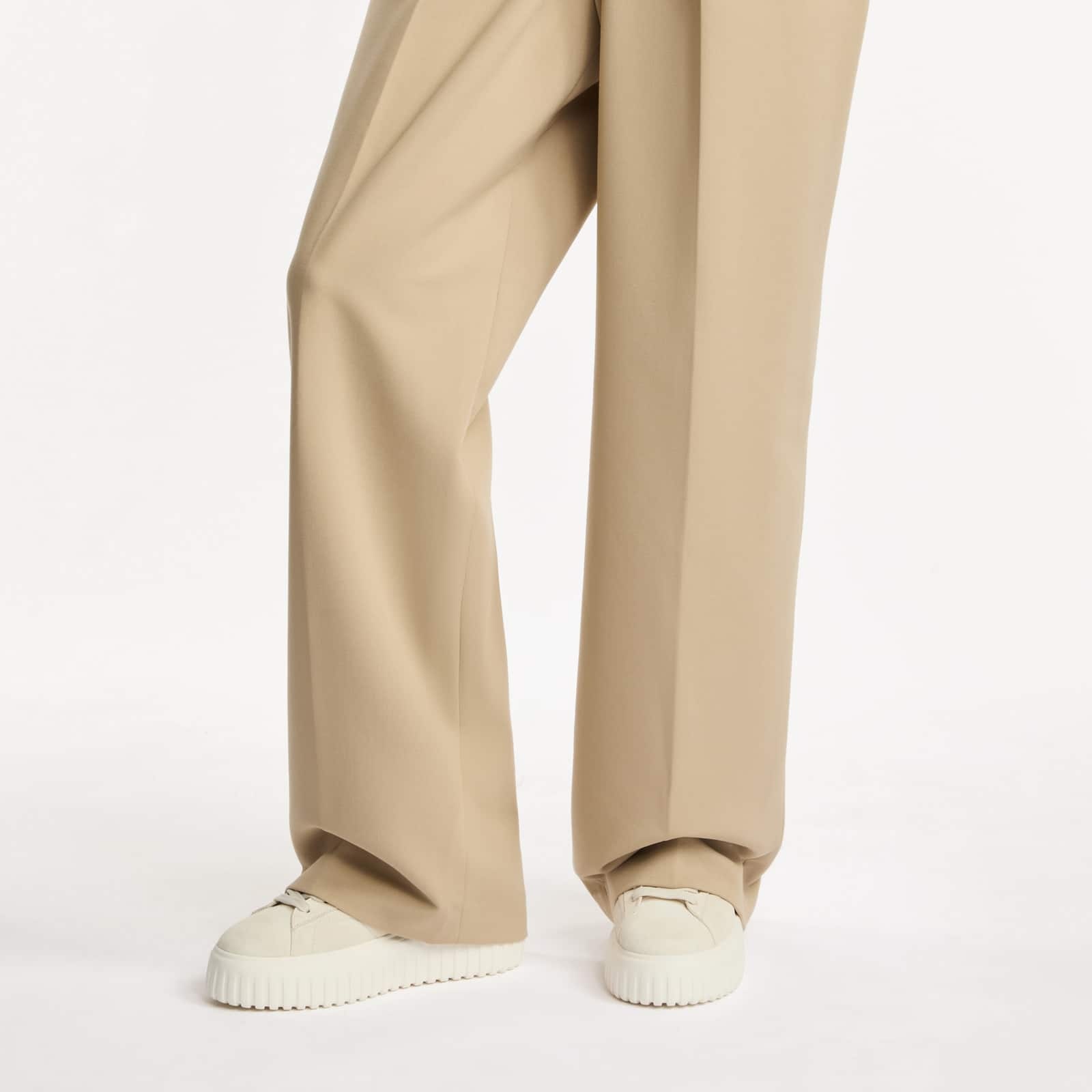 Shop Hogan H-stripes Suede Sneakers In White