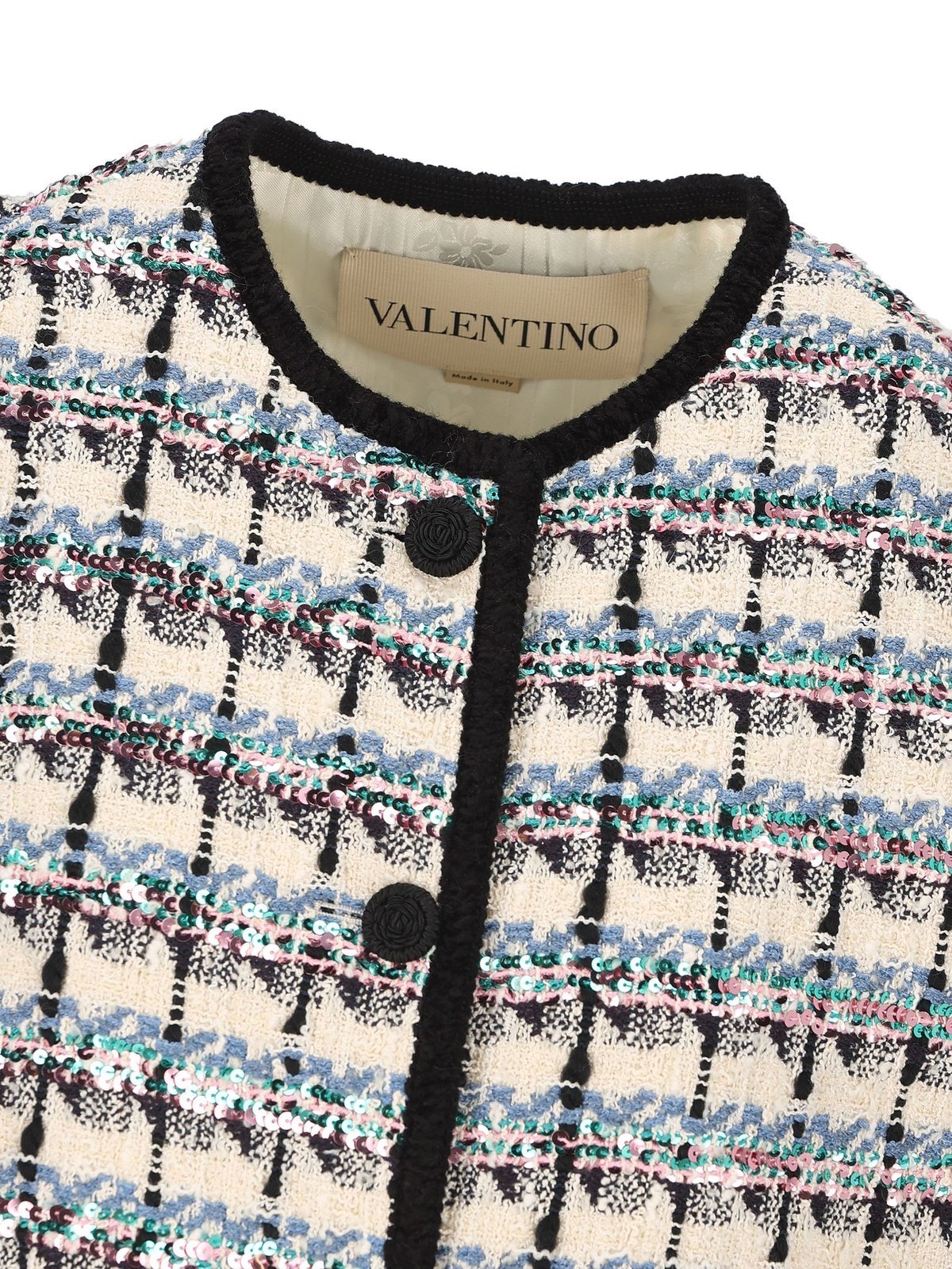 Valentino Sequined Tweed Vest For Chic Looks