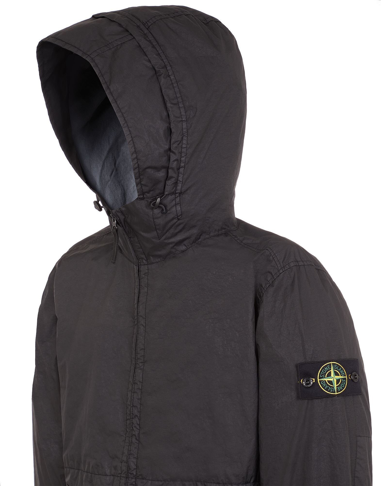 Stone Island Lightweight Jacket Black Polyamide In Black