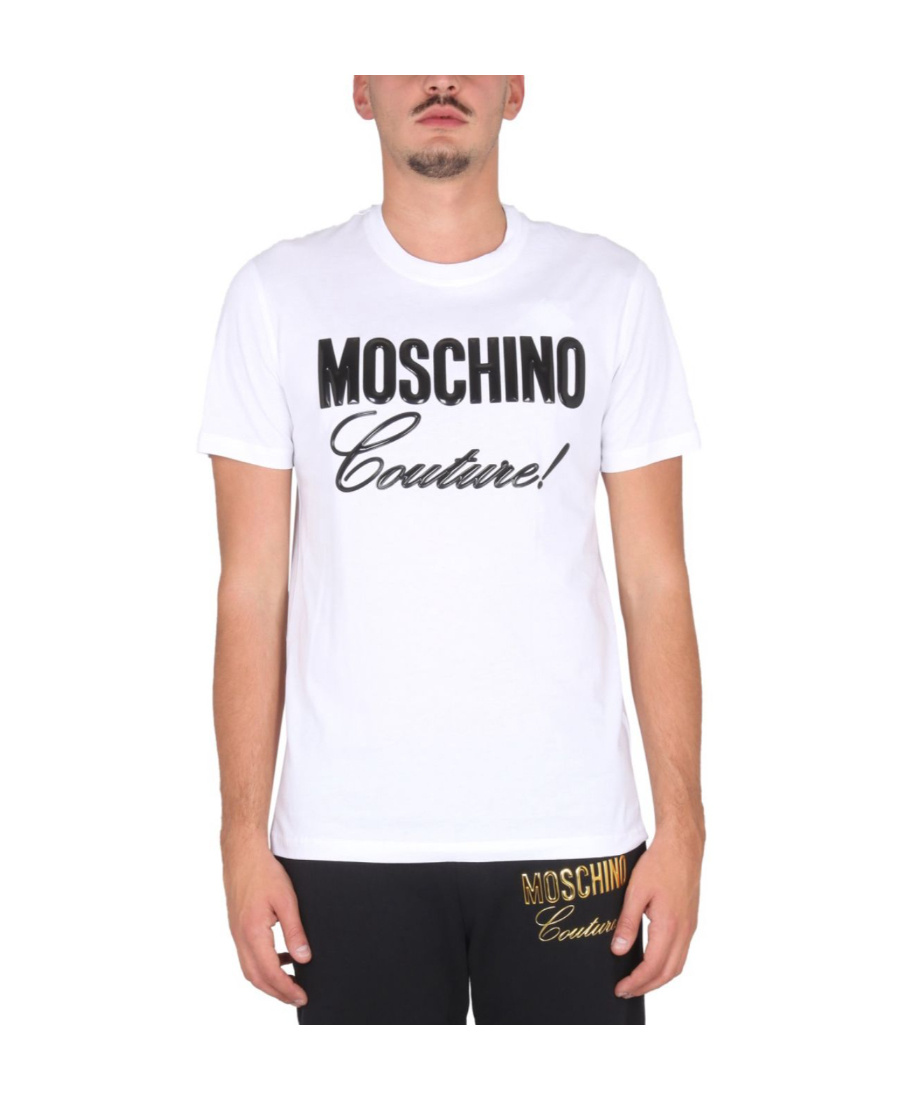 Moschino Short Sleeve Crewneck T-shirt In White
