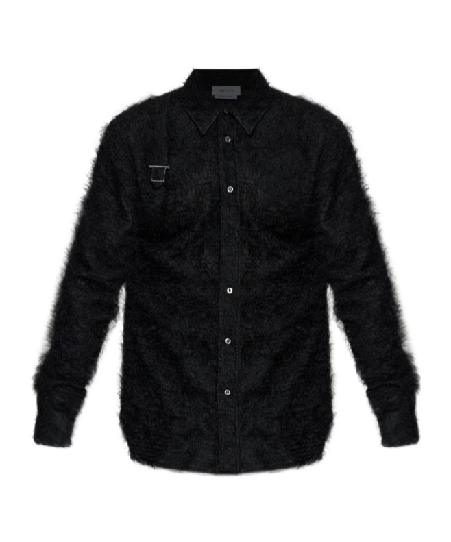 Alexander Mcqueen Long Sleeve Shirt In Black