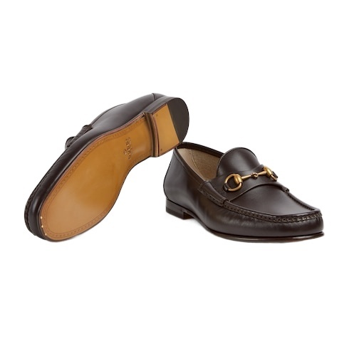 Gucci Horsebit Leather Loafers In Brown