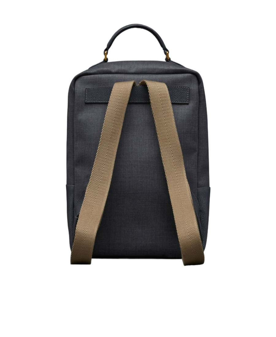 Thom Browne School Twill Backpack In Black