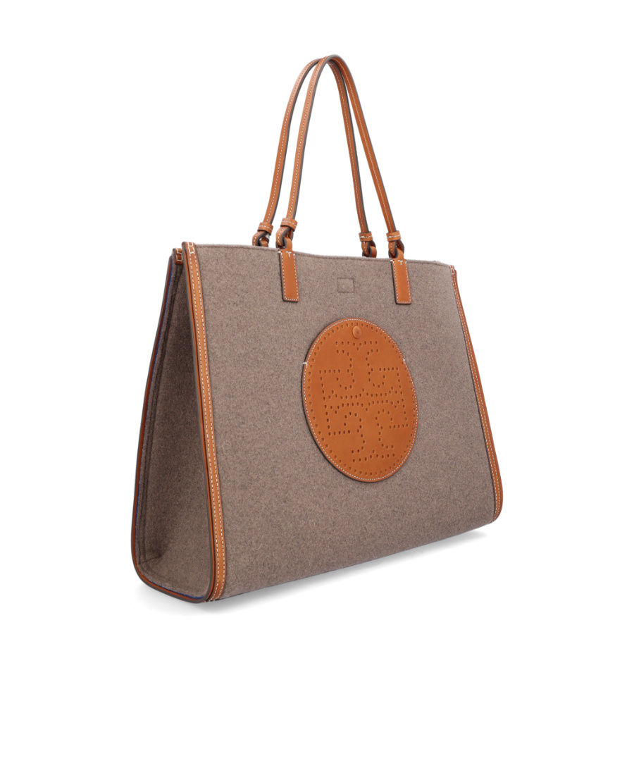 Tory Burch Ella Felt Tote Bag In Brown
