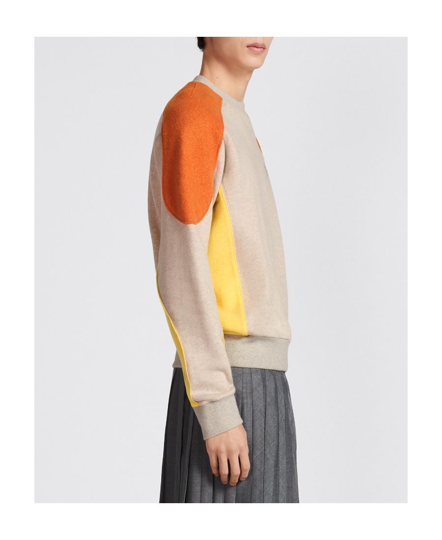 Dior Men's Cotton And Cashmere Sweatshirt In Nude
