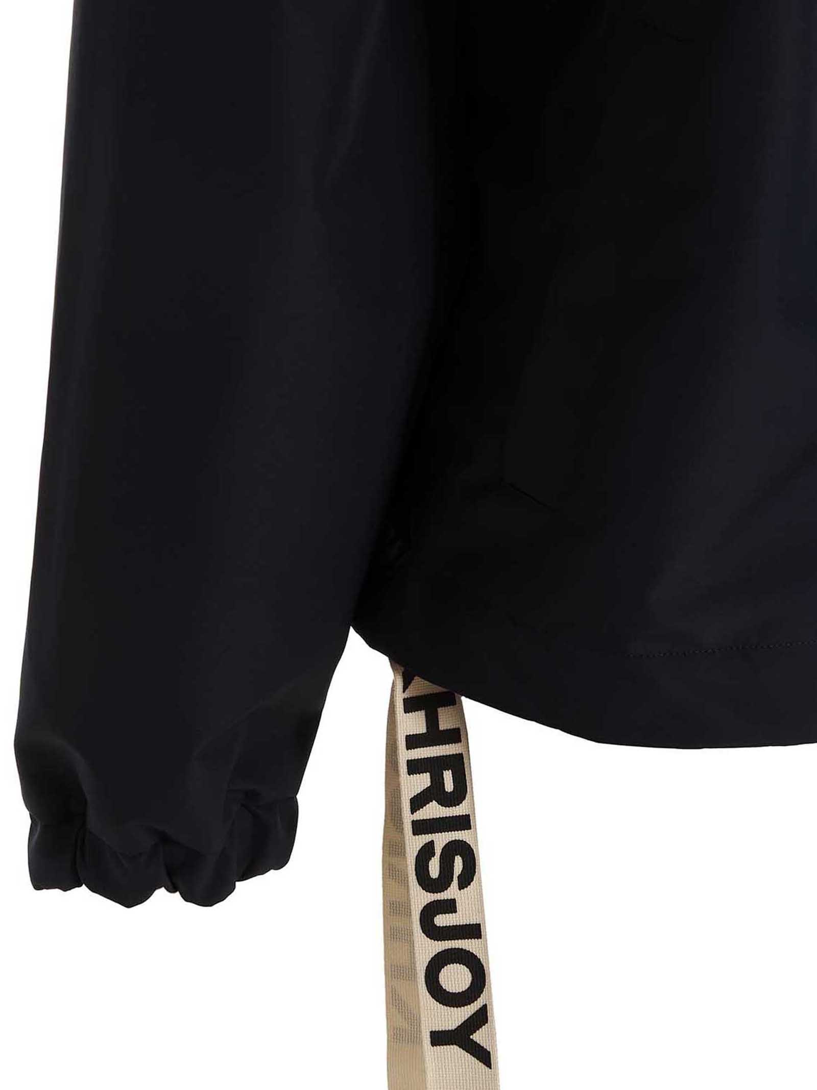Khrisjoy Hooded Zipped-up Jacket In Black