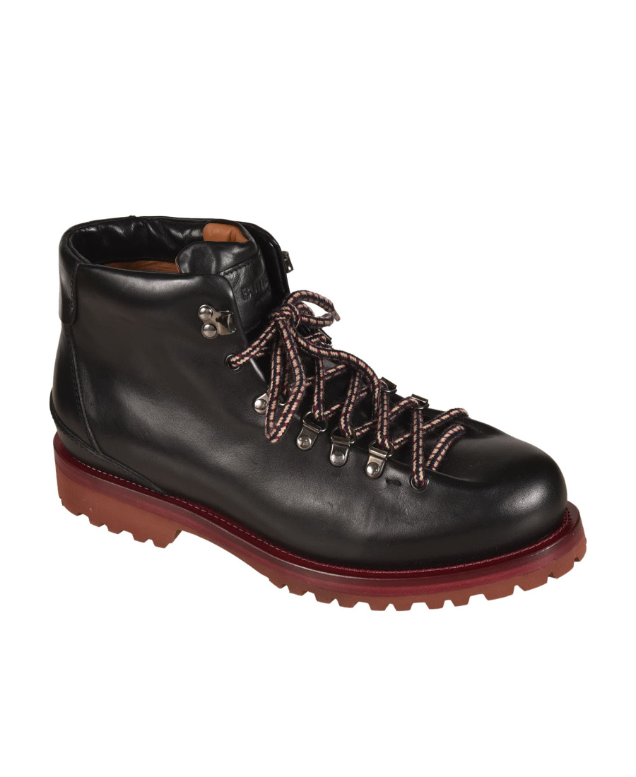 Buttero Classic Lace-up Boots In Black