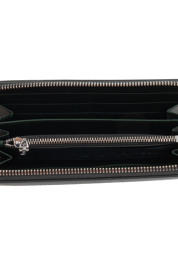 Dolce & Gabbana Leather Long Wallet In Black