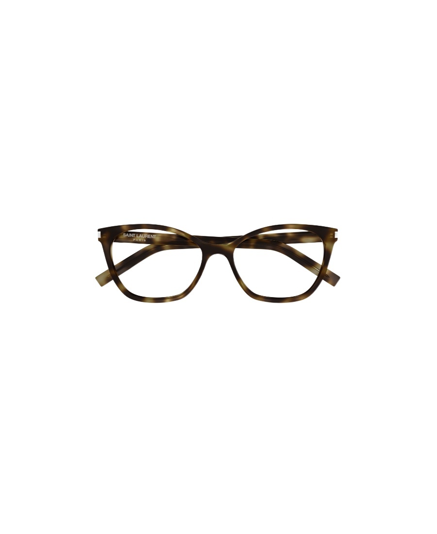 Saint Laurent Sl 282 Slim Cat-eye Frame Glasses In Black
