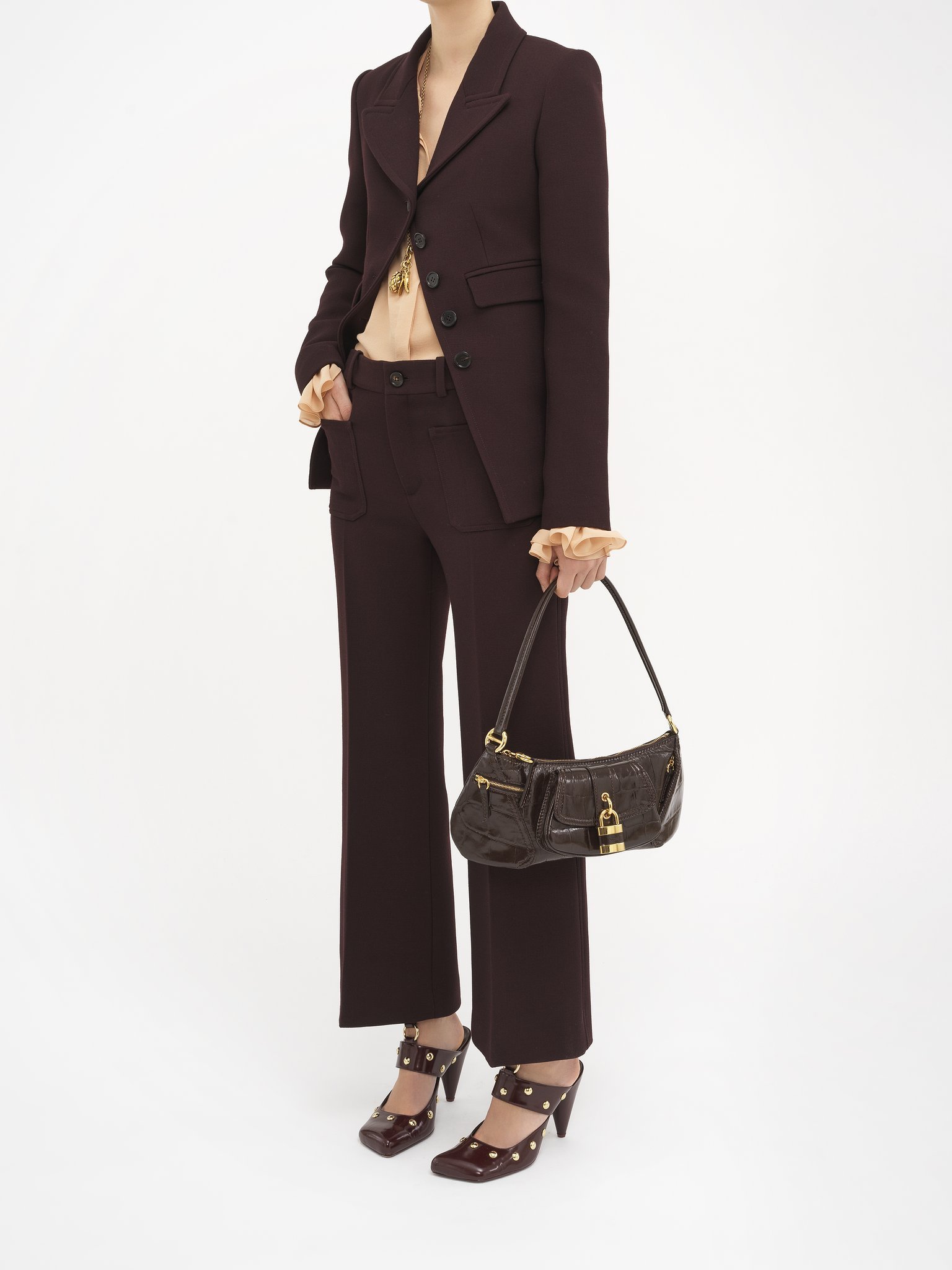 Shop Chloé The 99 Shoulder Bag In Black