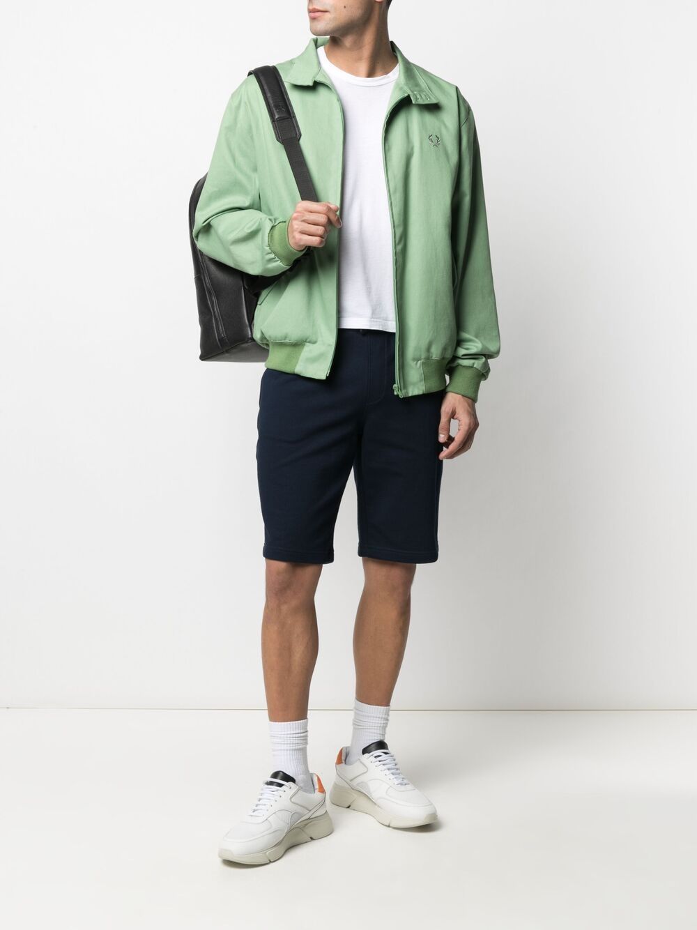 Emporio Armani Drawstring-waist Shorts In Black