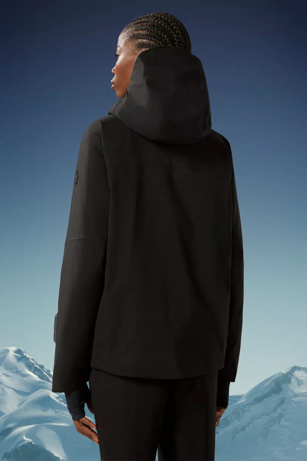 Moncler Chanavey Tech Padded Ski Jacket In Black