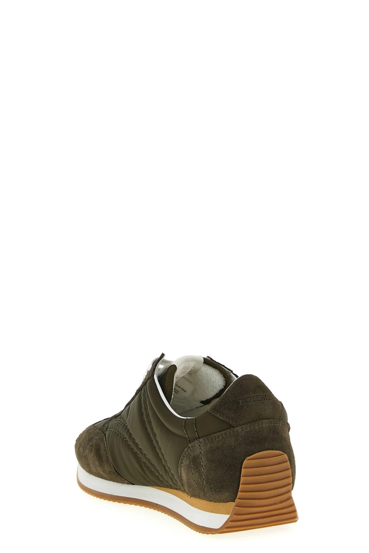 Totême Toteme Sport Suede-trim Sneaker In Animal Print