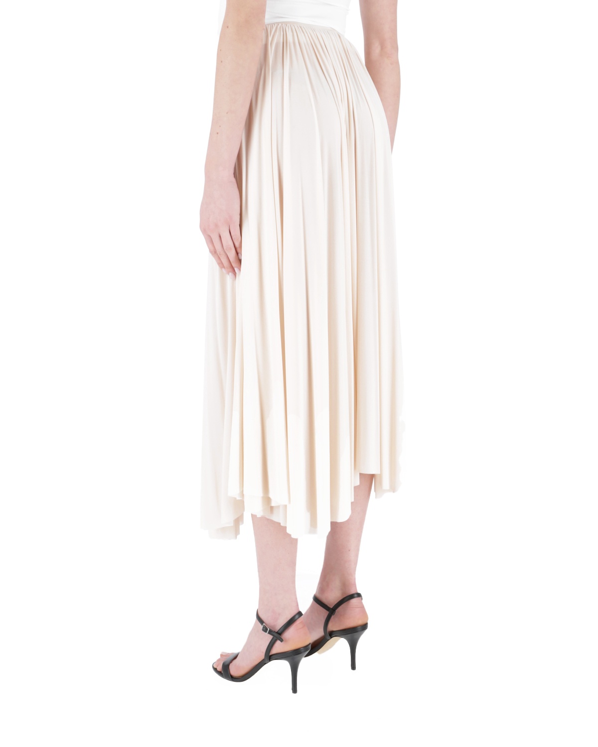 Philosophy Di Lorenzo Serafini Pizzo High Waist Skirt In White