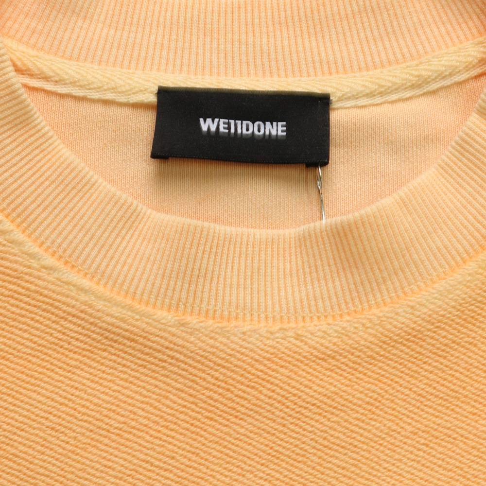 We11 Done Logo Details Sweater In Orange