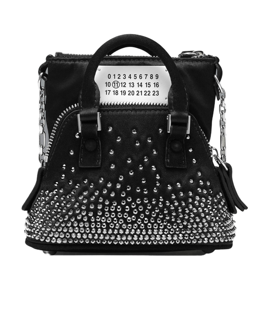 Maison Margiela 5ac Cinema Inferno Baby Embellished Crossbody Bag In Black