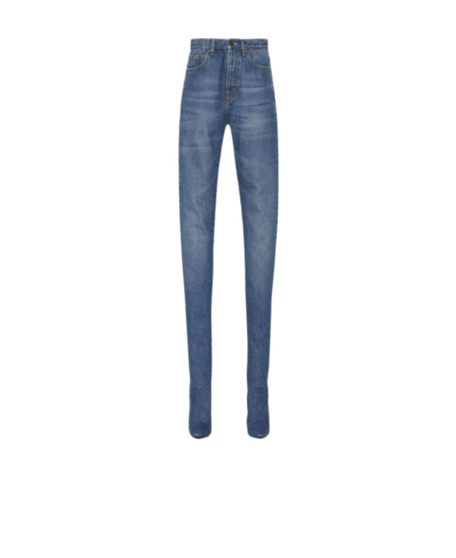 Saint Laurent Jeans, Pants, Boots. In Blue