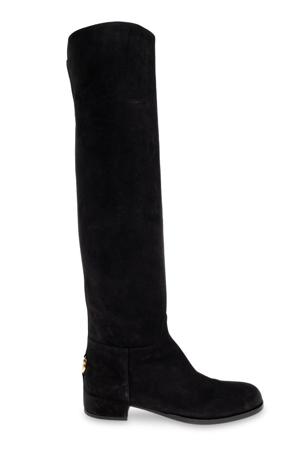 Dolce & Gabbana Dolce  Gabbana Round Toe Boots In Black
