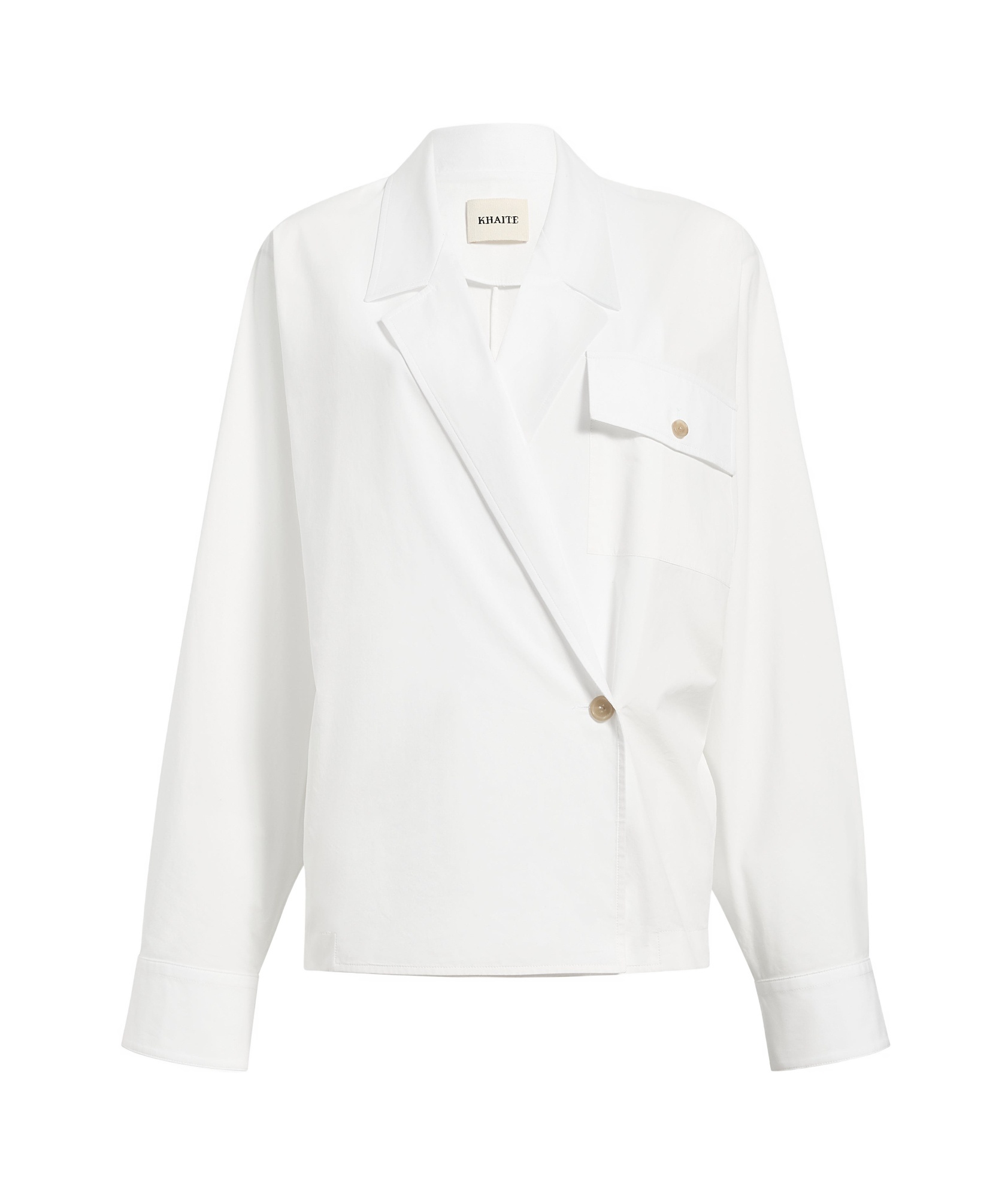 Khaite Long-sleeved Shirt In White
