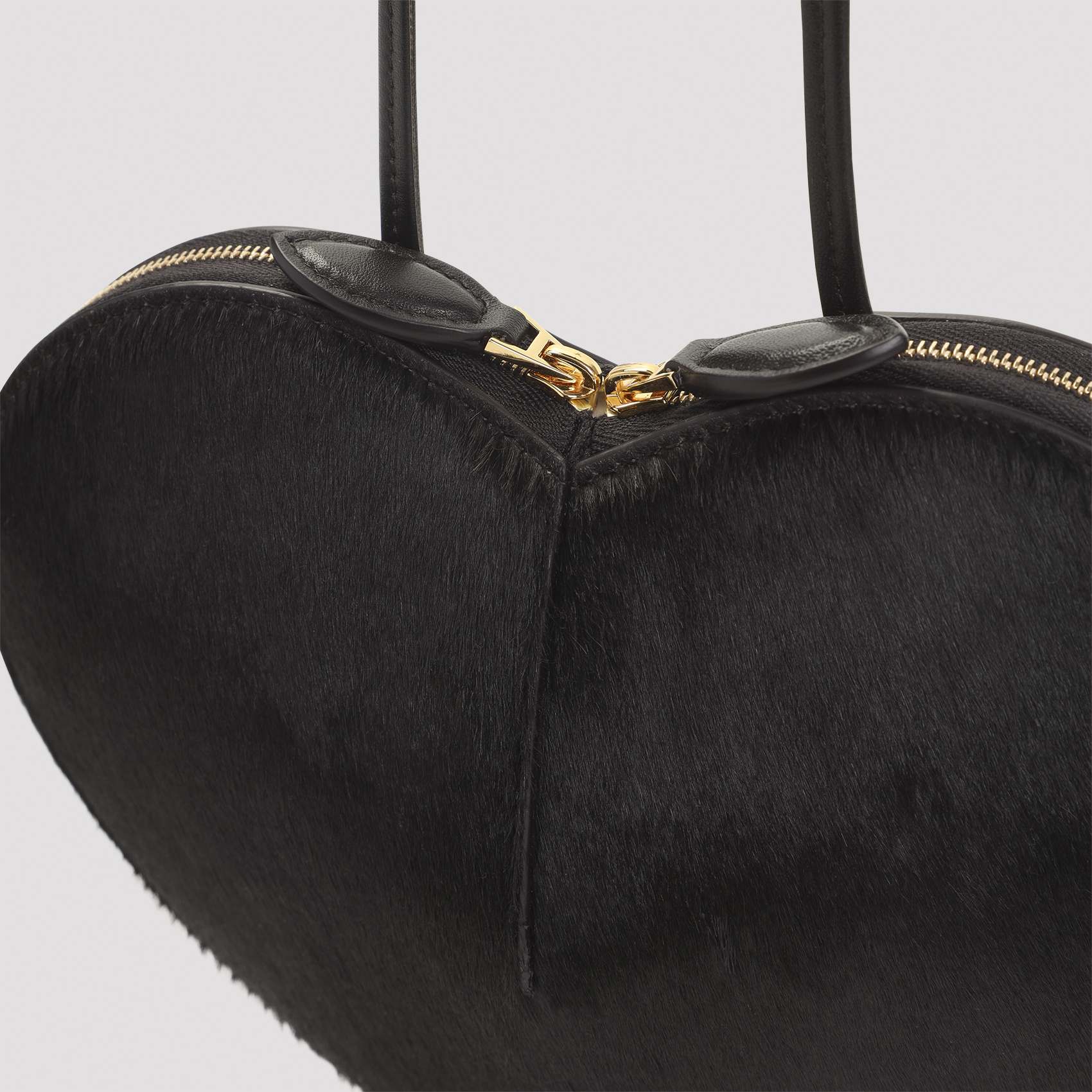 Alaïa Rigid Heart Shaped Shoulder Bag With Hardware In Brown