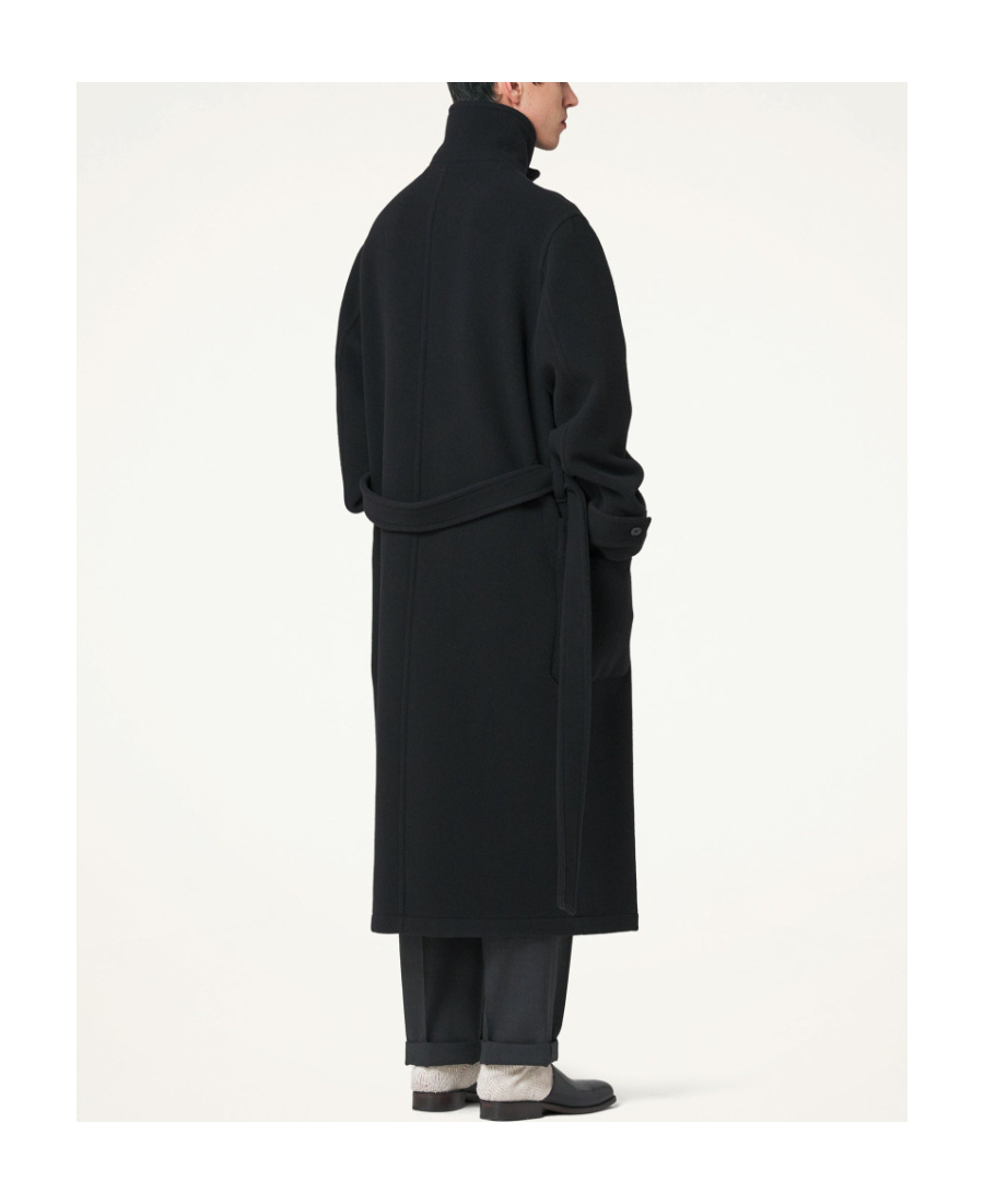 LEMAIRE LEMAIRE SINGLE-BREASTED WRAPPED COAT