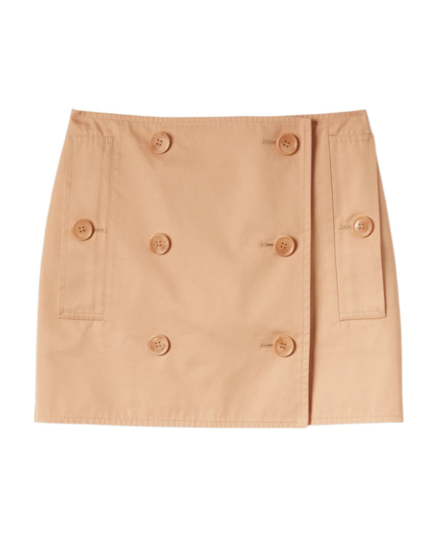 BURBERRY BURBERRY HIGH-RISE BUTTON DETAILED MINI SKIRT