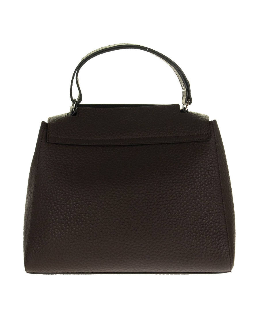 Orciani Logo Handbag In Gray
