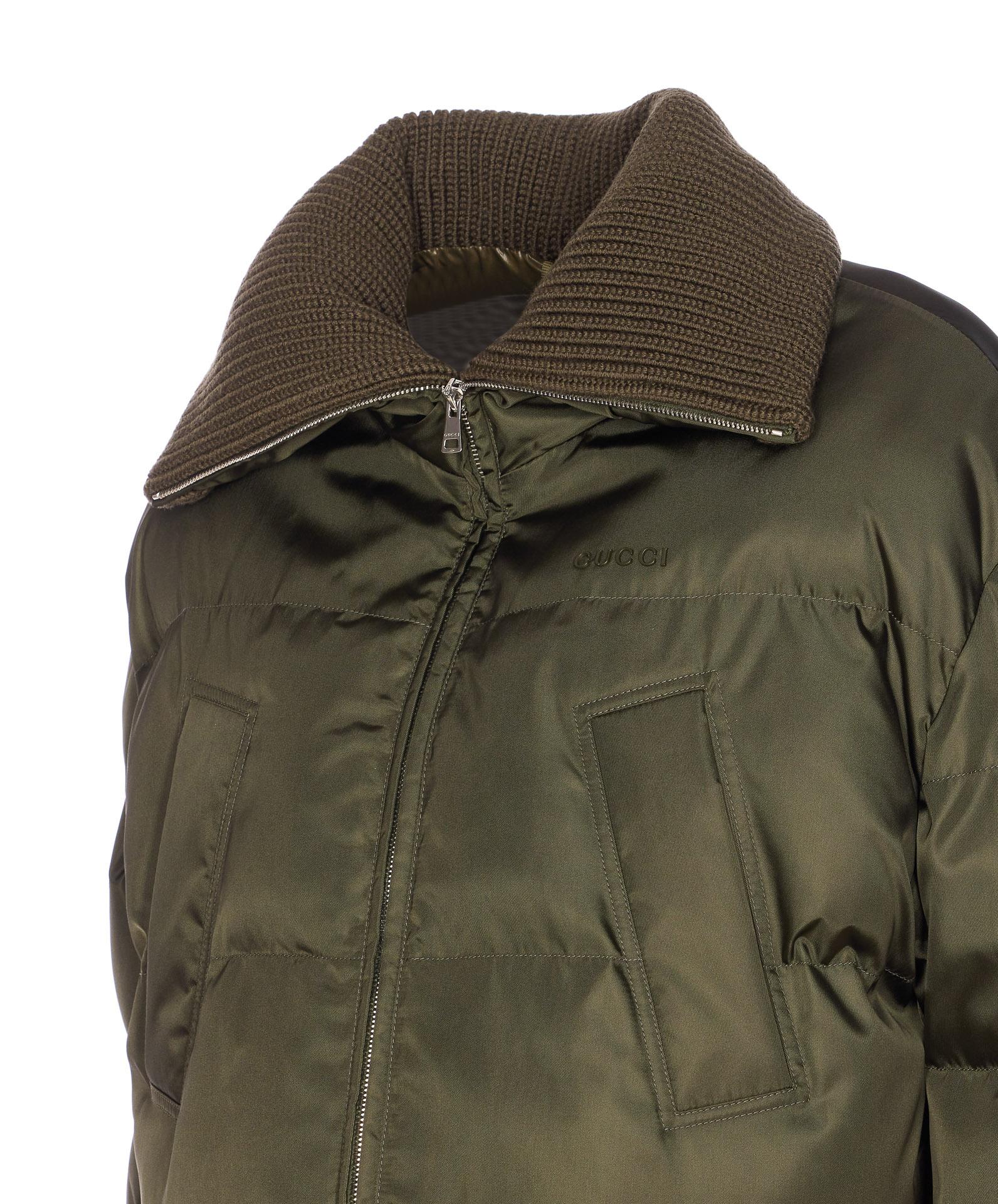 Gucci Long-sleeved Jacket In Green