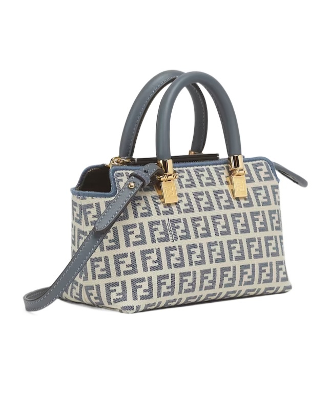 Fendi Mini By The Way Tote Bag In Gray