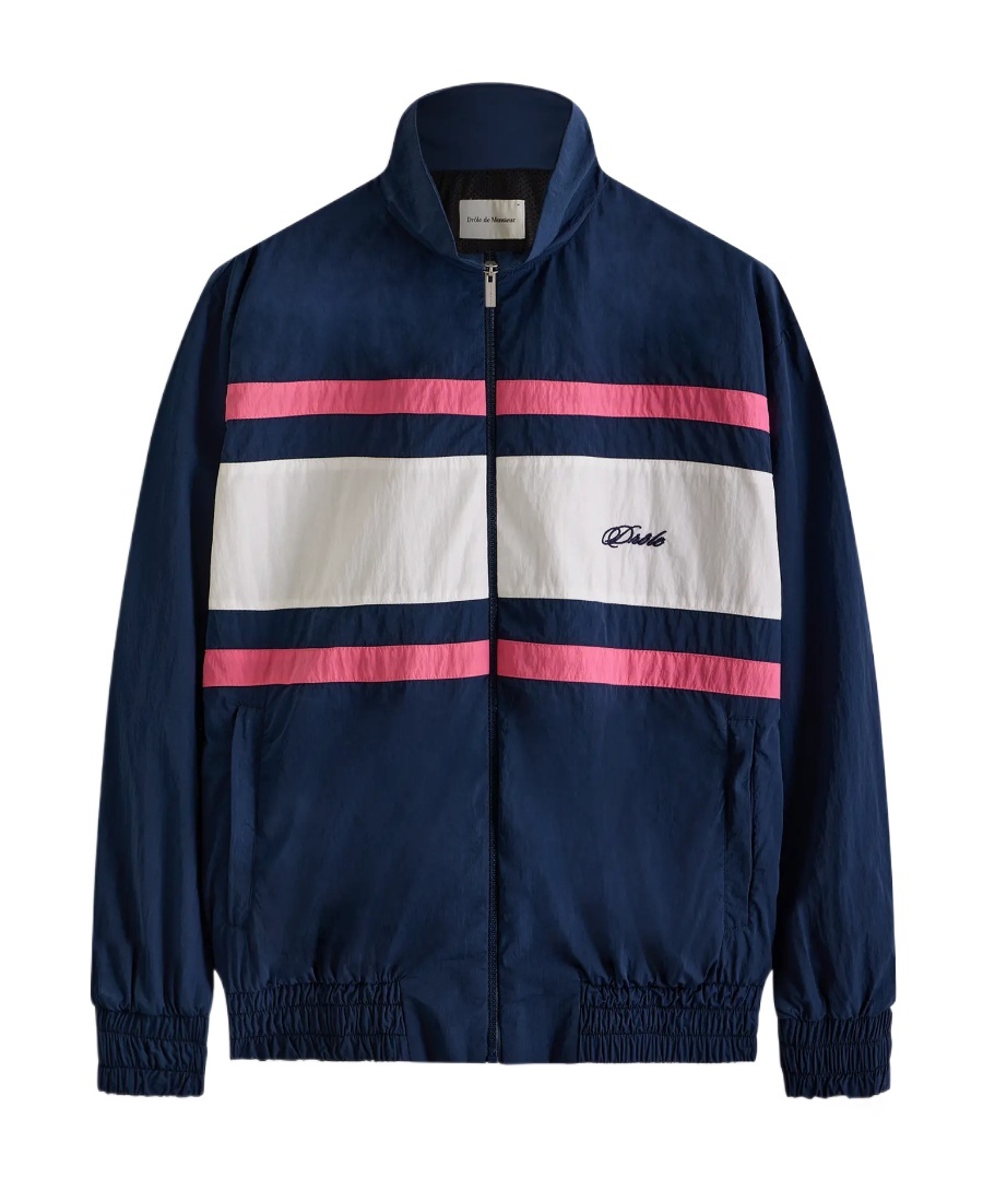 Drôle De Monsieur Jacket With Logo Embroidery In Black