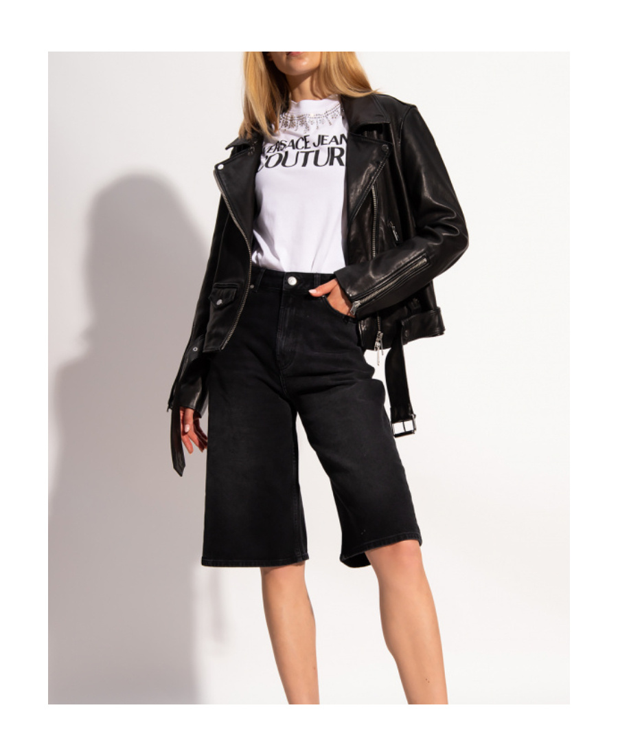 Versace Jeans Logo-print Short-sleeved T-shirt In White