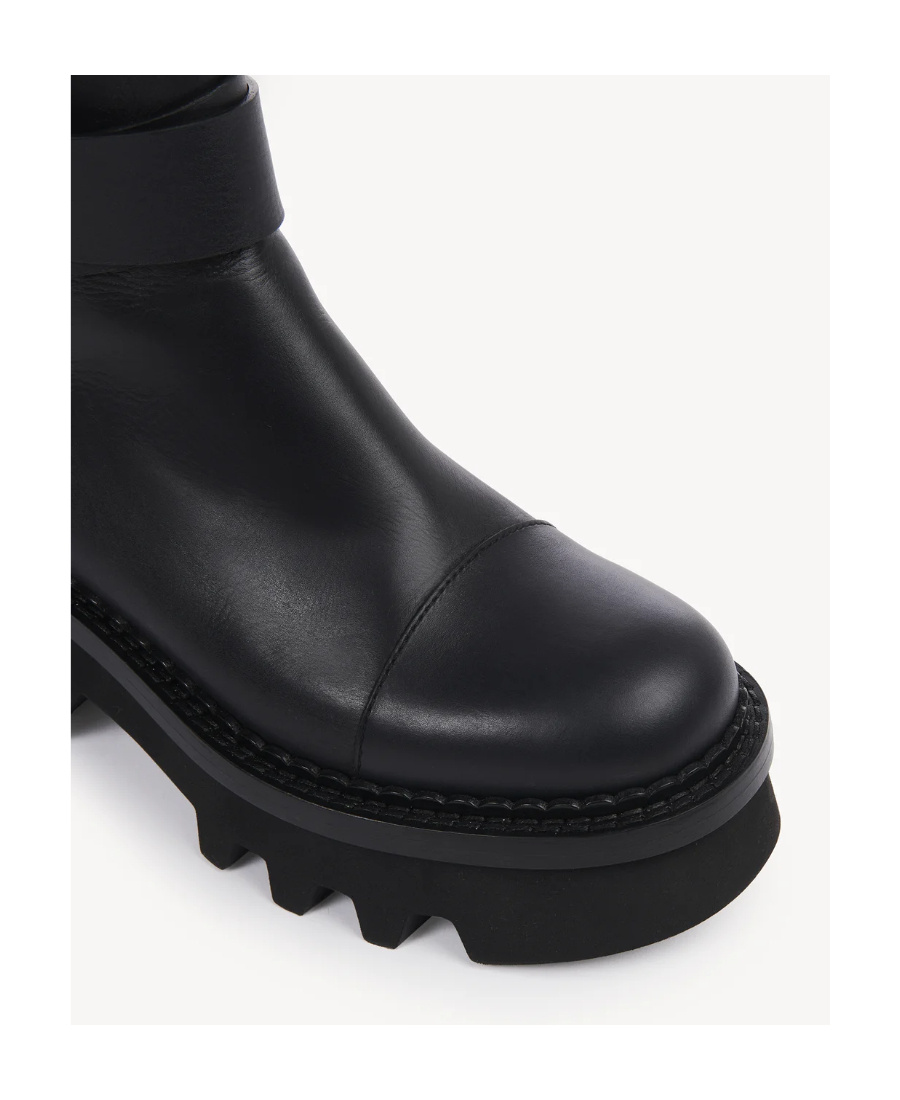 Shop Chloé Owena 50mm Ankle Boots In Black