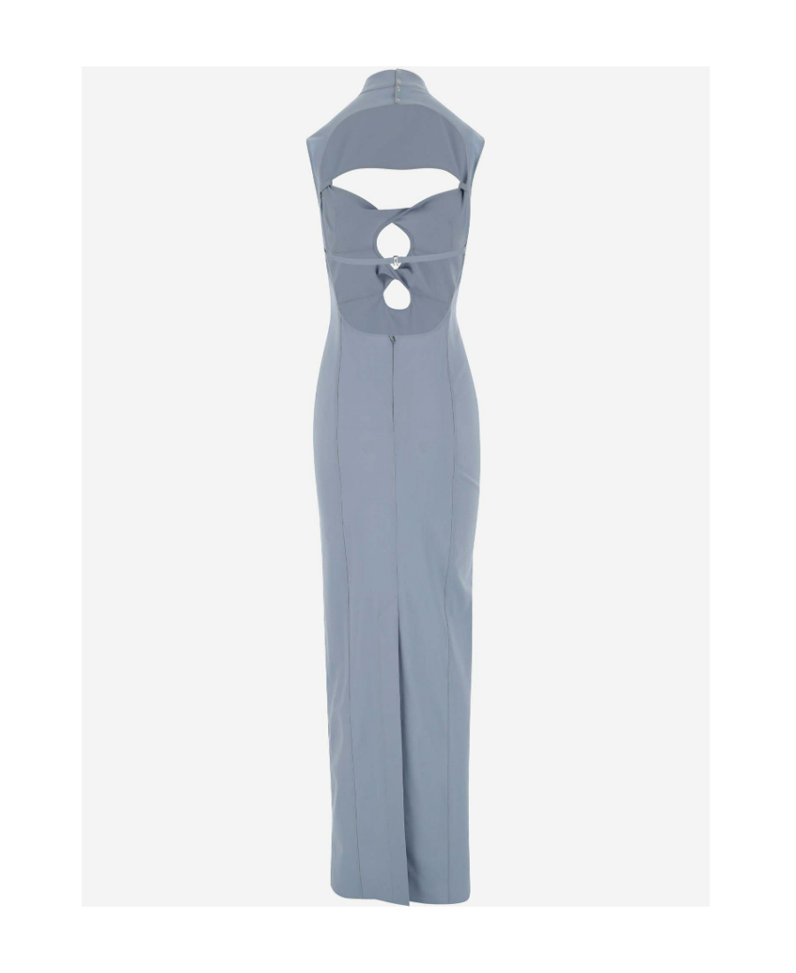 Jacquemus Cut Out-detail Sleeveless Dress In Blue
