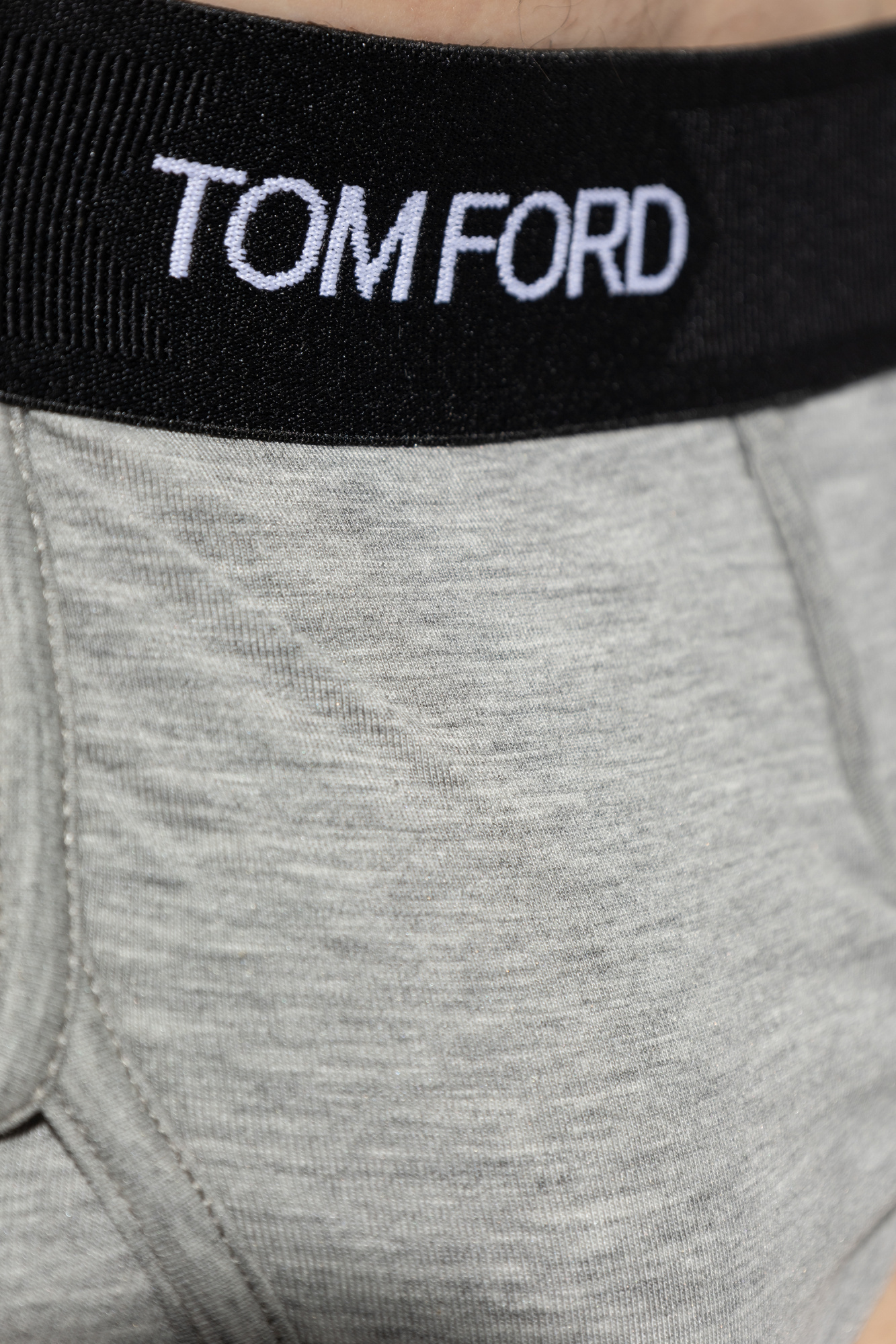 Tom Ford Elastic Waist Underwear Two-piece In Gray