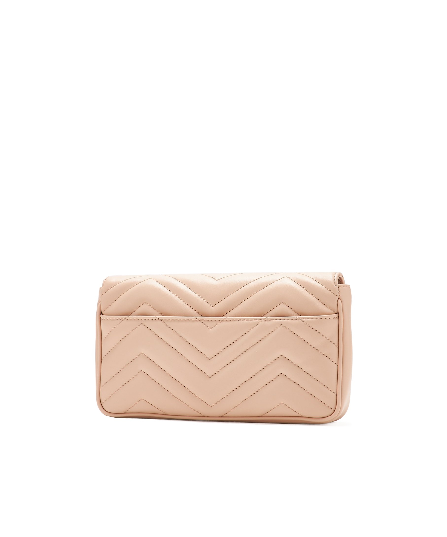 Gucci Gg Marmont Chain Wallet In Nude