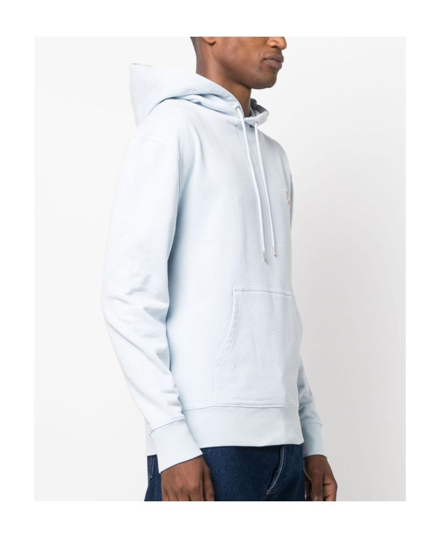 MAISON KITSUNÉ MAISON KITSUNÉ FOX EMBROIDERED DRAWSTRING HOODIE