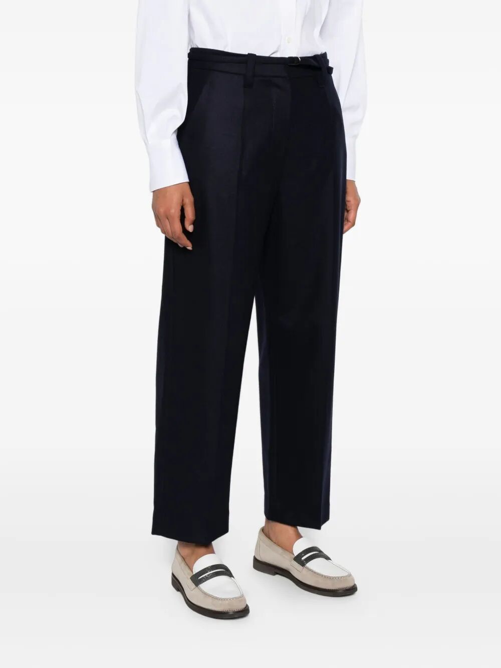 Brunello Cucinelli Pleated-wool Trousers In Black