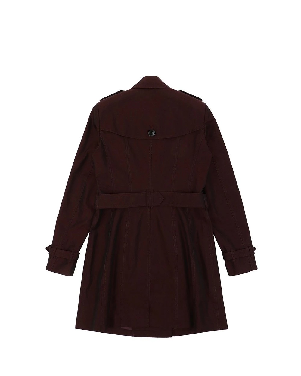 Burberry Double-breasted Trench Coat In Red