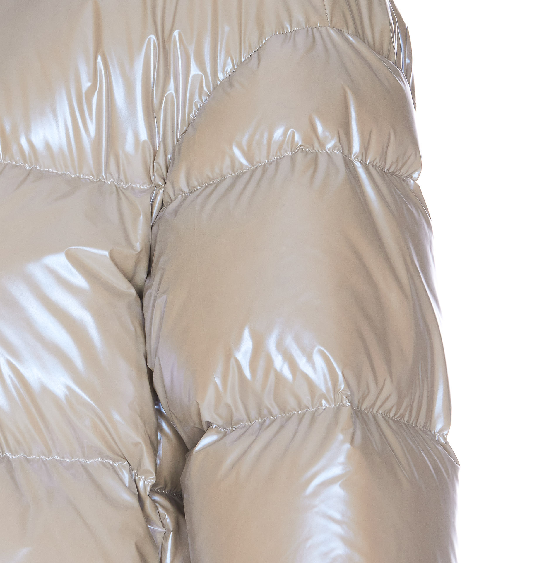 Herno Padded Hooded Jacket In Nude