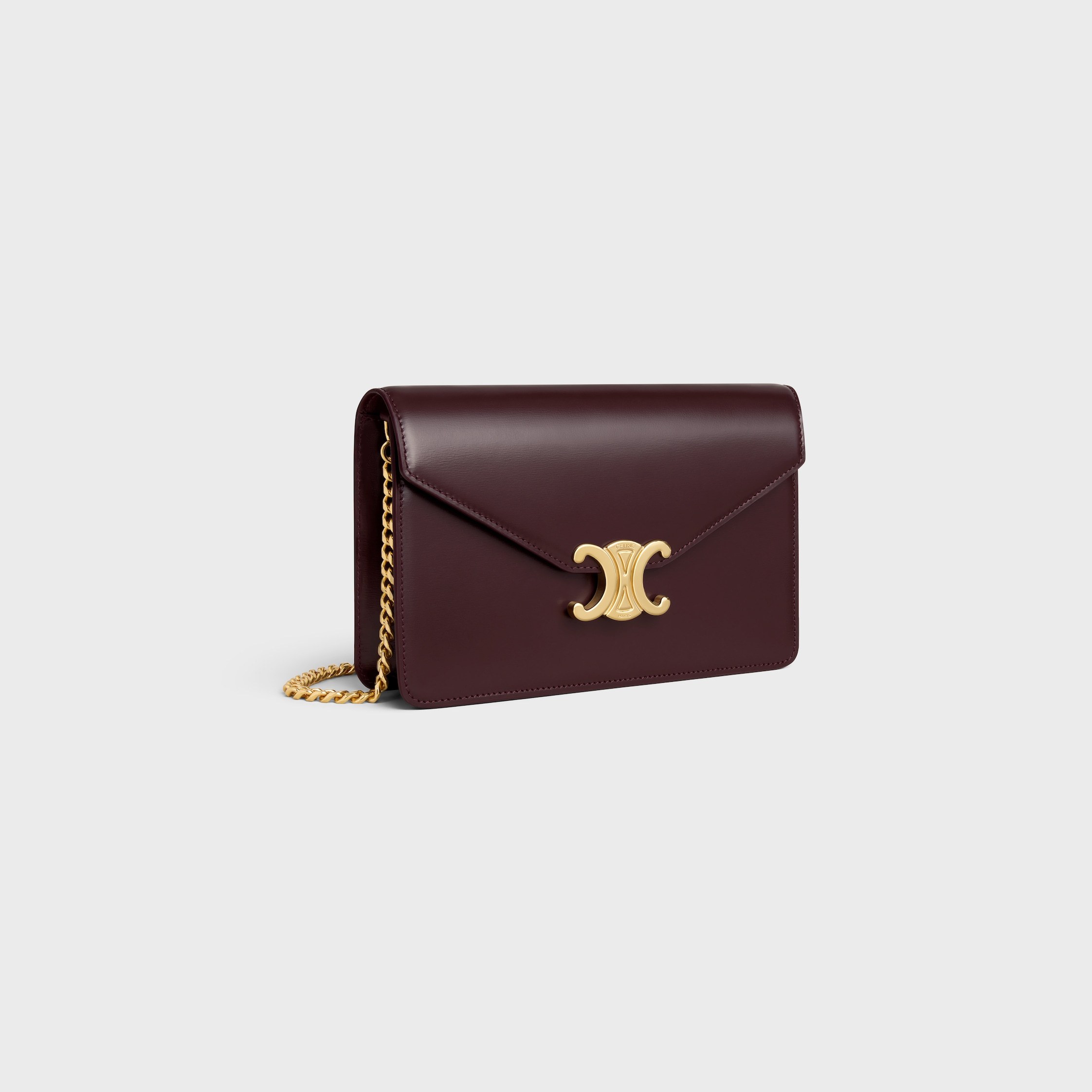 Celine Wallet On Chain Margo In Shiny Calfskin