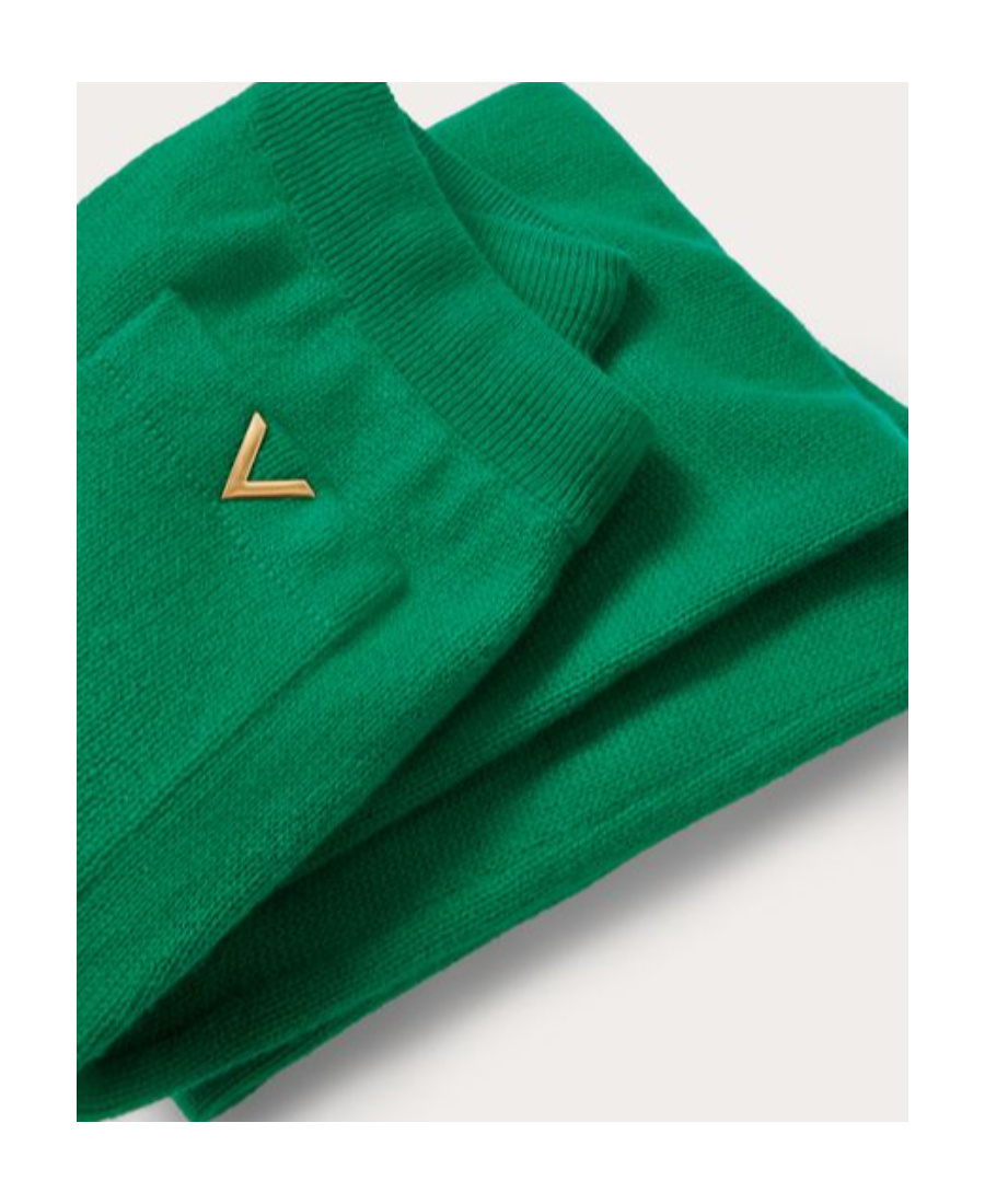 Valentino Drawstring Wool Trousers In Green