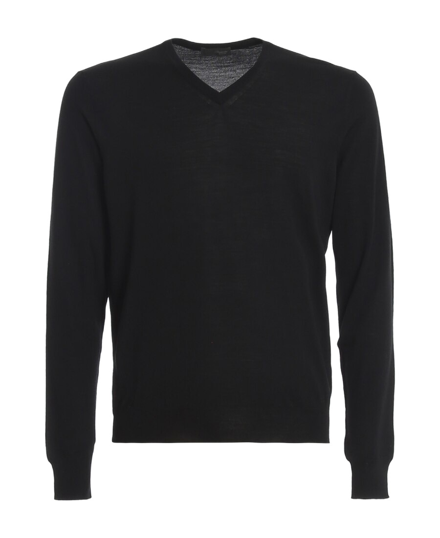 Drumohr V-neck Jumper In Black